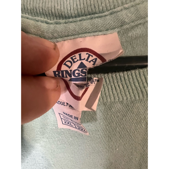 Men's Delta Rings Forgive like Jesus T-shirt Size 2XL Green - Picture 3 of 3